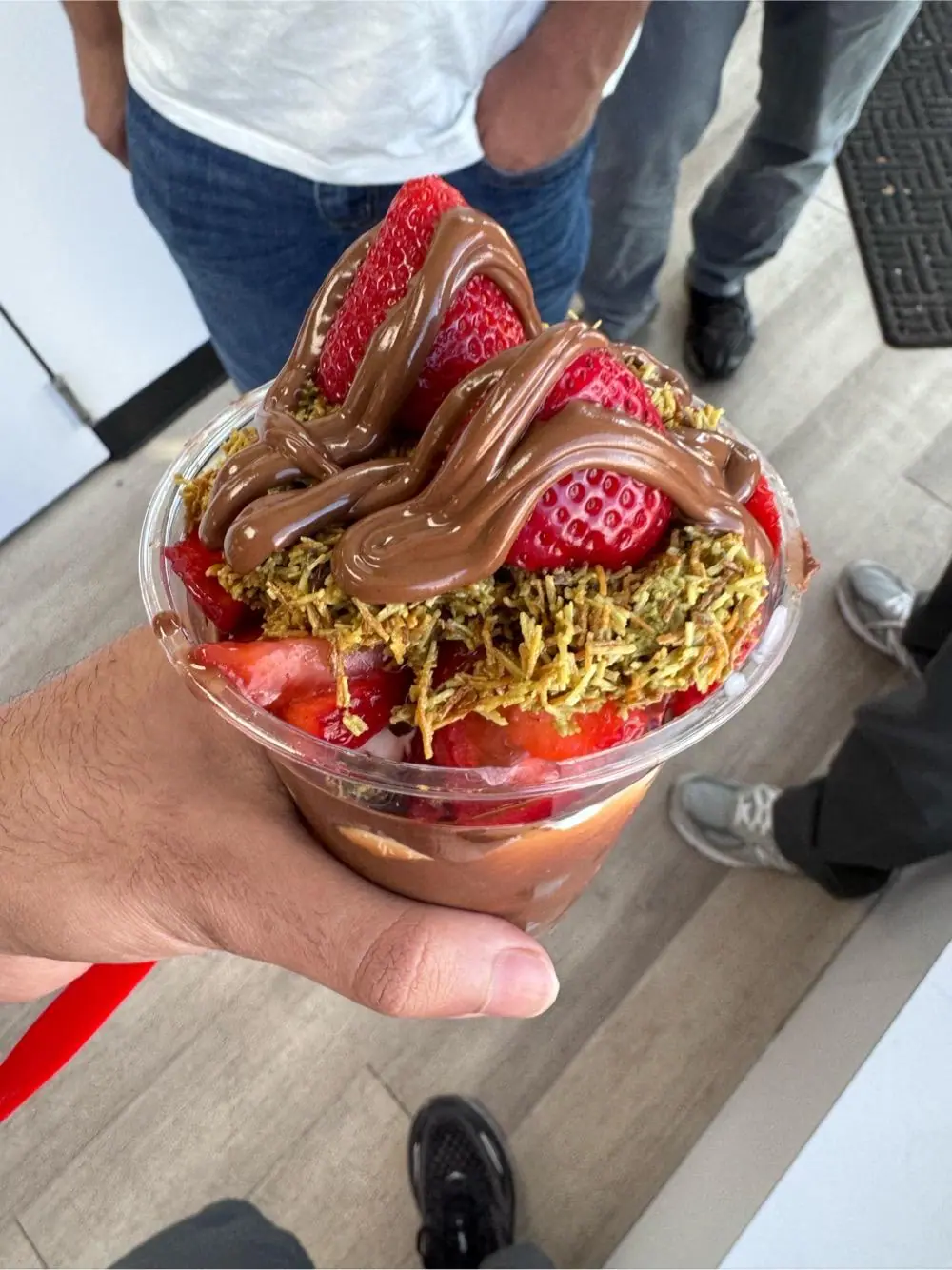 dubai chocolate ice cream at JJ's Custard Co.