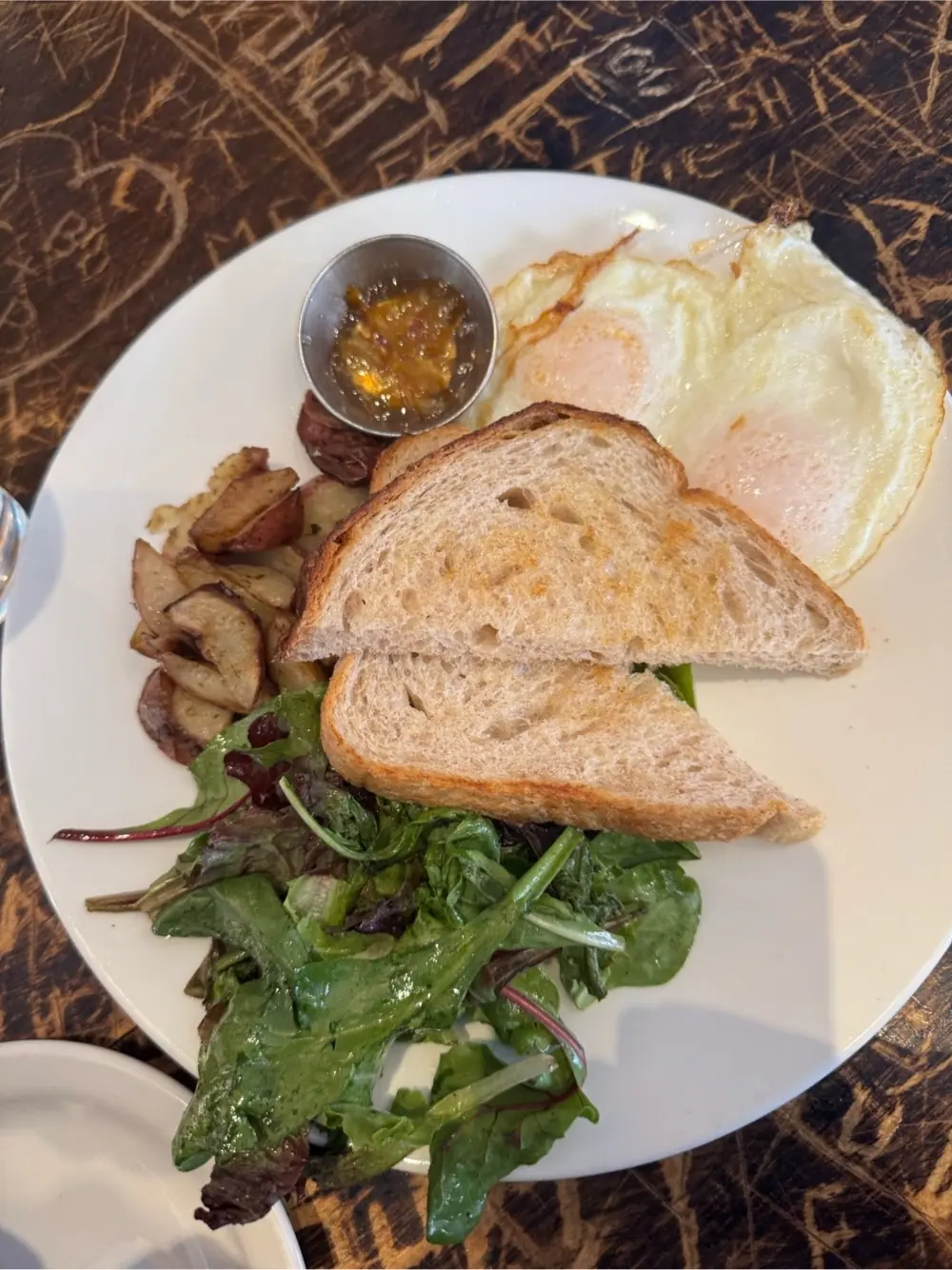 Toast and eggs at Avalon Cafe and Kitchen
