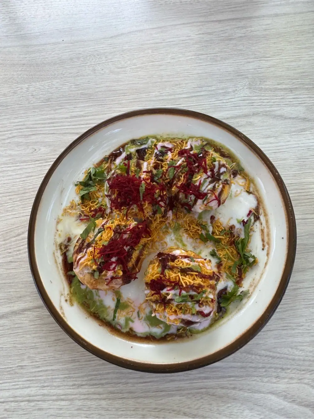 Dahi puri at Zareen’s Sunnyvale