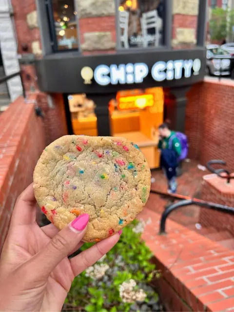 Confetti cookie at Chip City