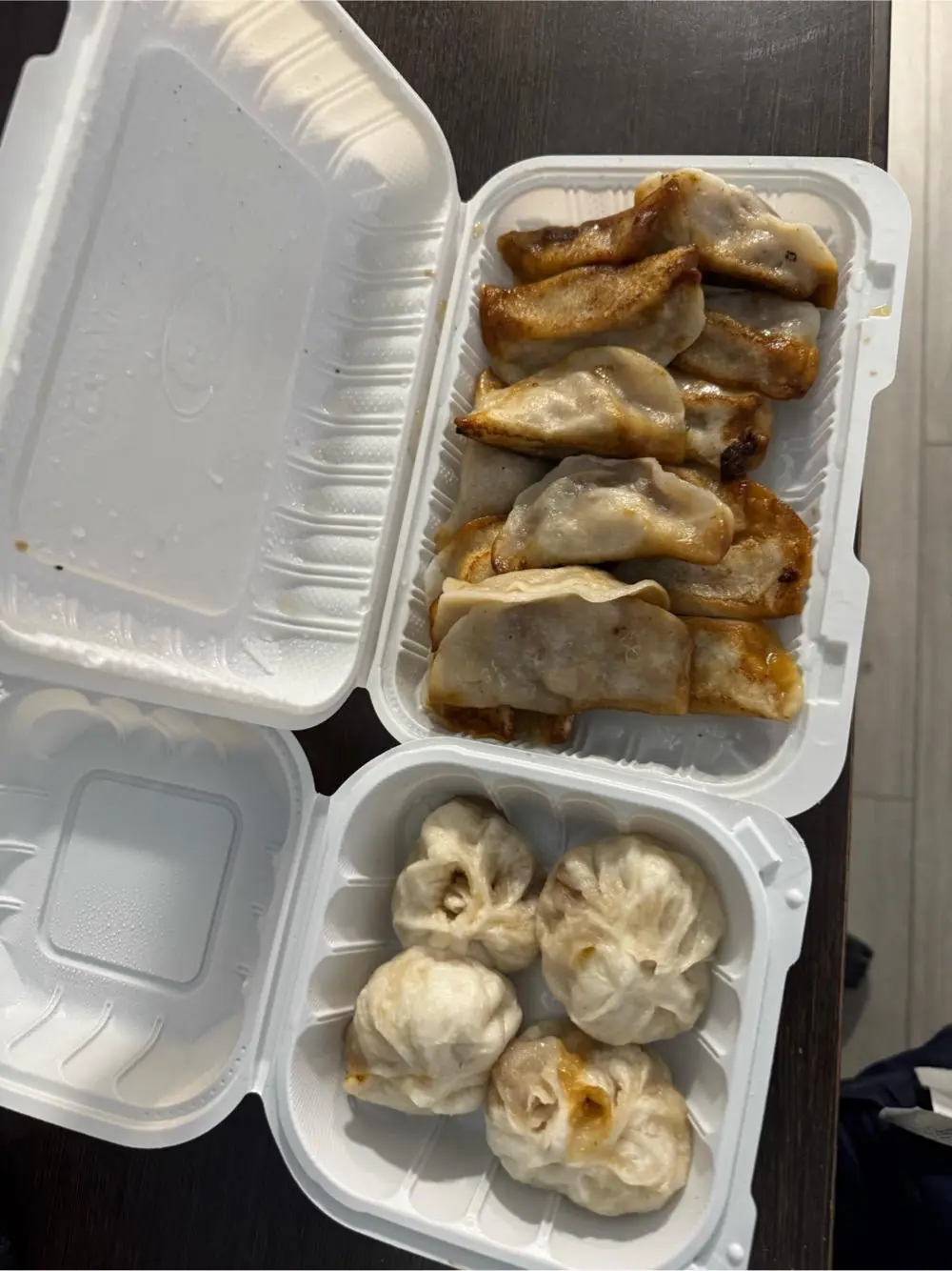 Pork and chive fried dumplings at Jin Mei Dumpling