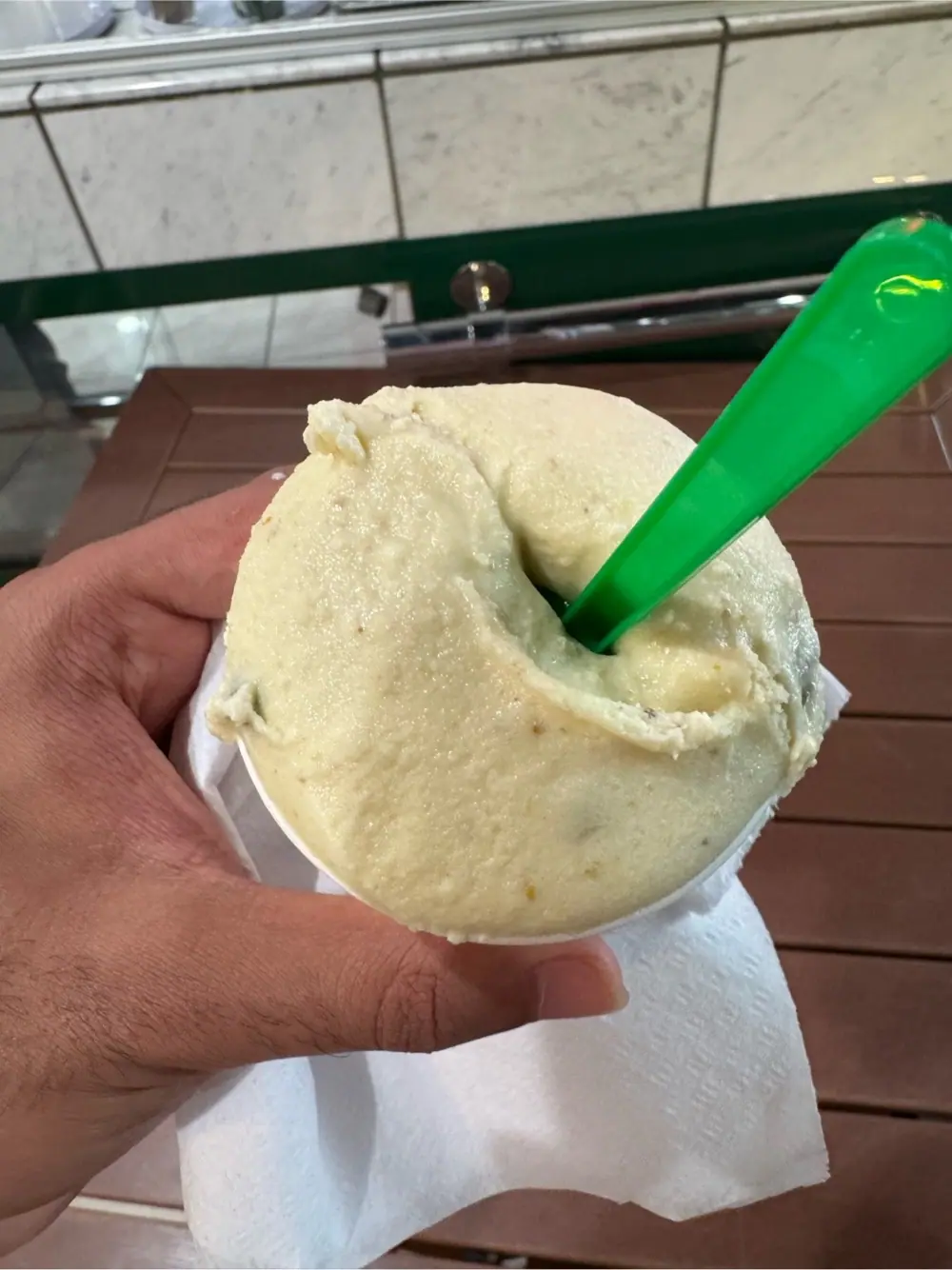 Pistachio at Gelato Classico Italian Ice Cream