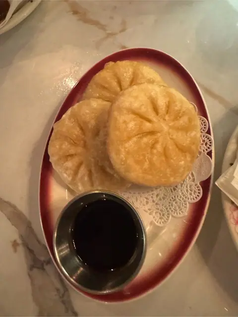 Chive pancakes at Saranrom Thai