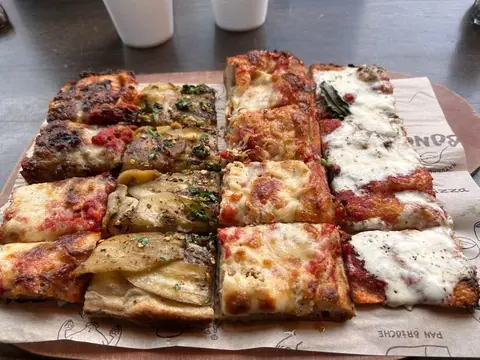 Burrata pizza at Bonci Pizzeria