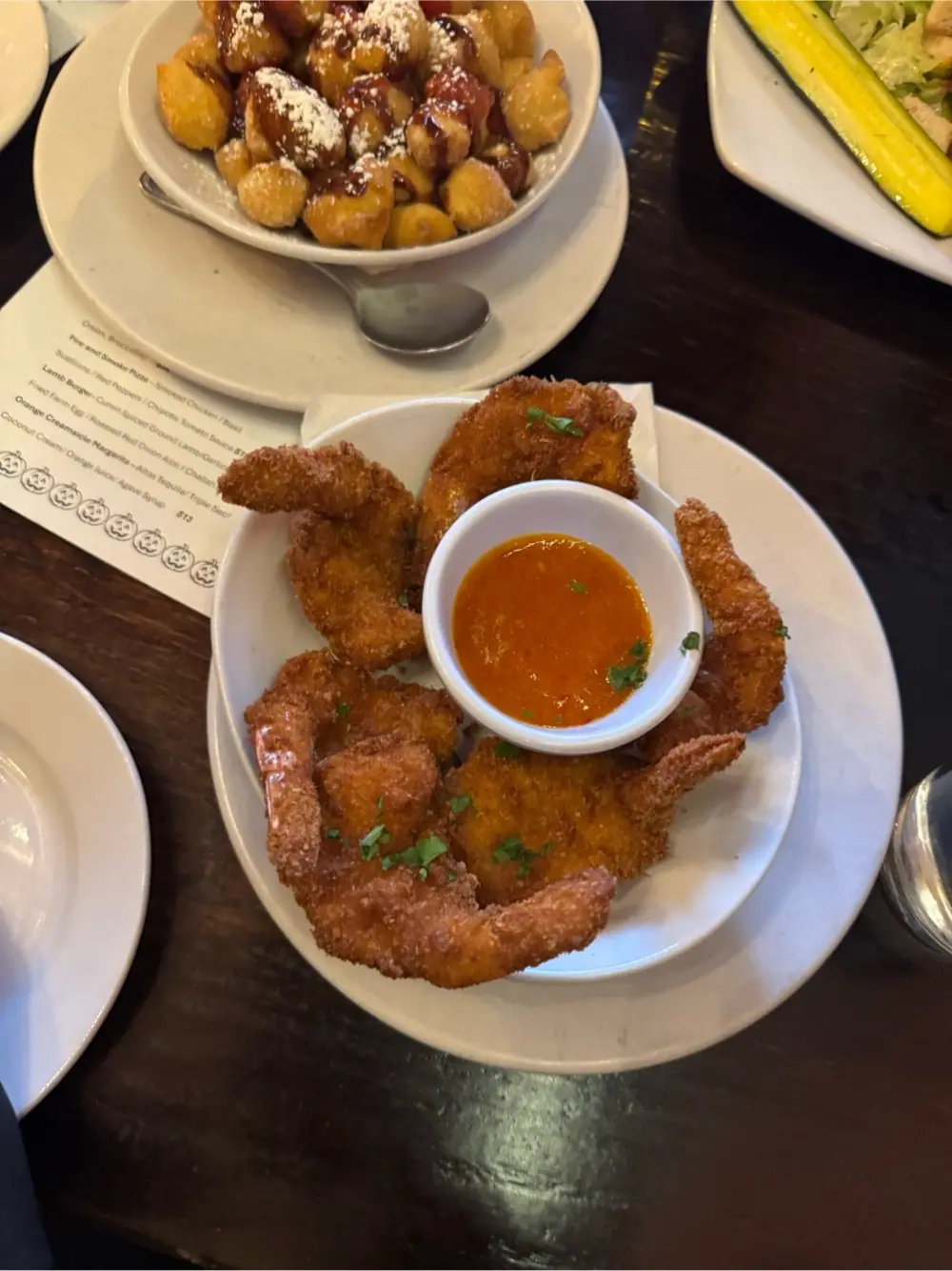 shrimp at Jolly Pumpkin Café & Brewery