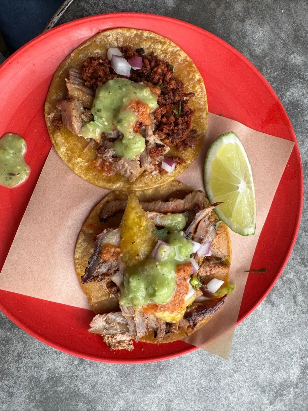 tacos at Taqueria Ramirez