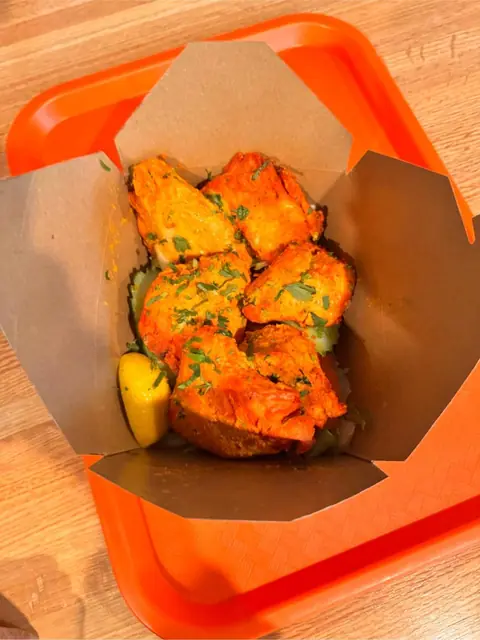 tandoori chicken at Madras Masala Express