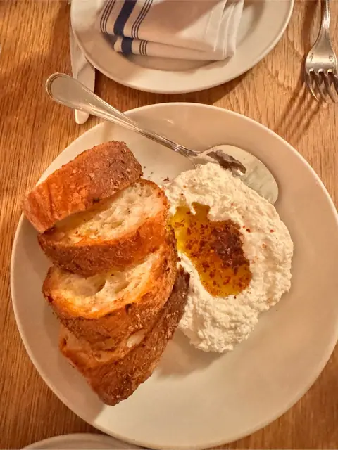 Whipped ricotta at La Pecora Bianca SoHo
