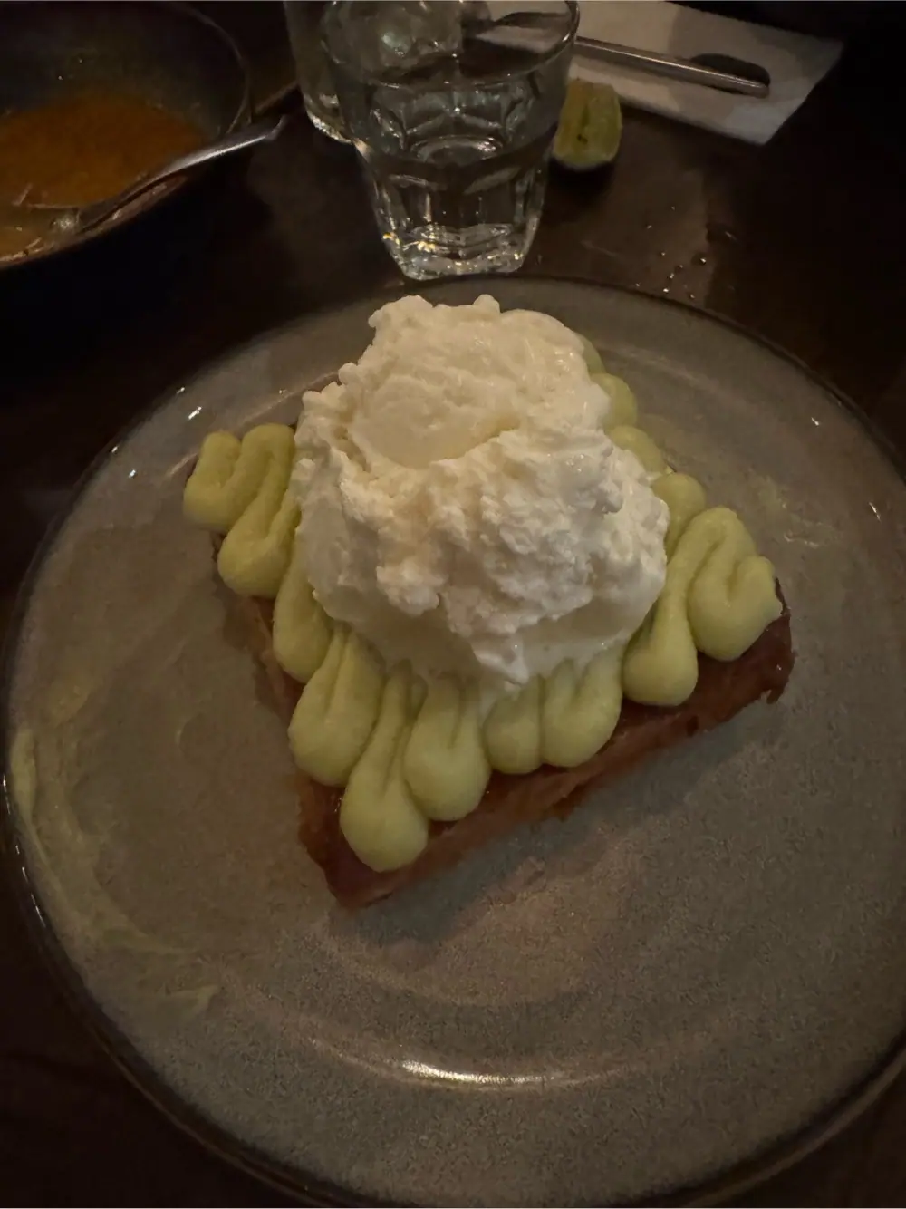 Burnt butter kaya toast with coconut ice cream at Khao Tiew