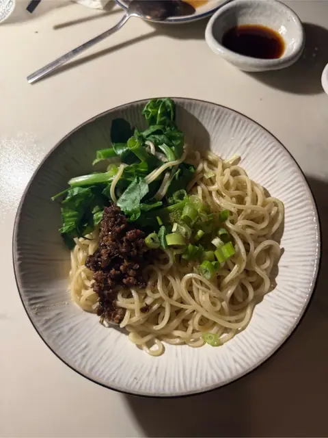 Dan dan noodles at Antidote