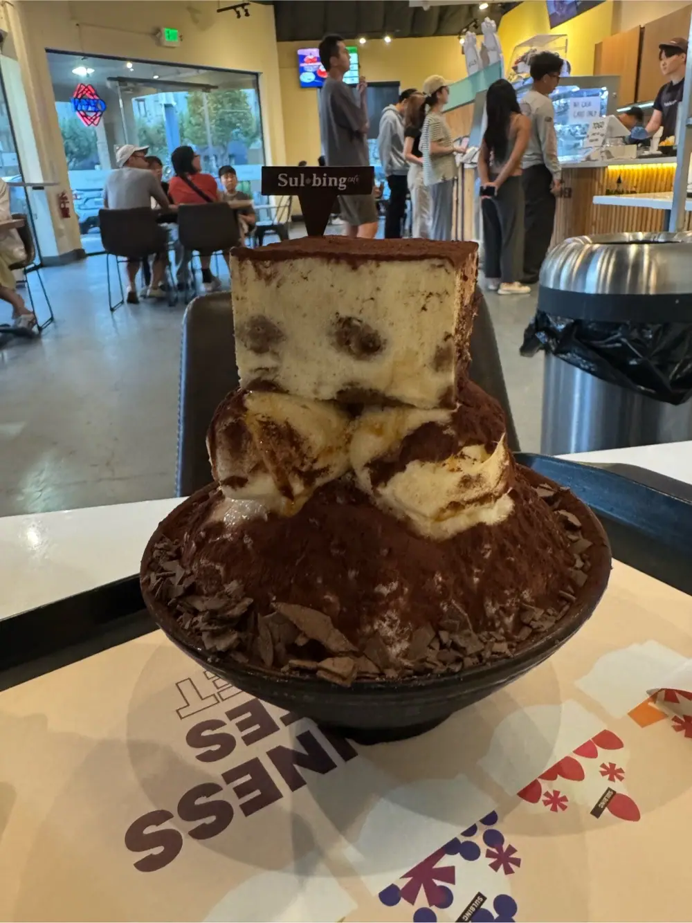 Tiramisu bingsu at Sulbing