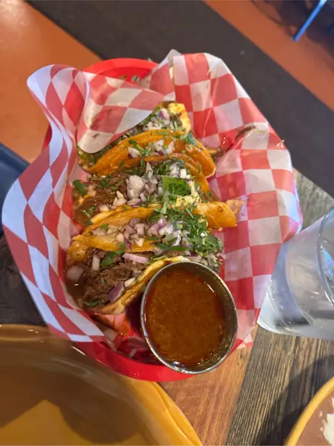 Birria tacos at Las Palapas Mexican Restaurant