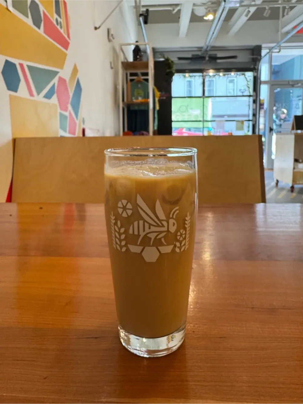 Honey latte at Curious Coffee