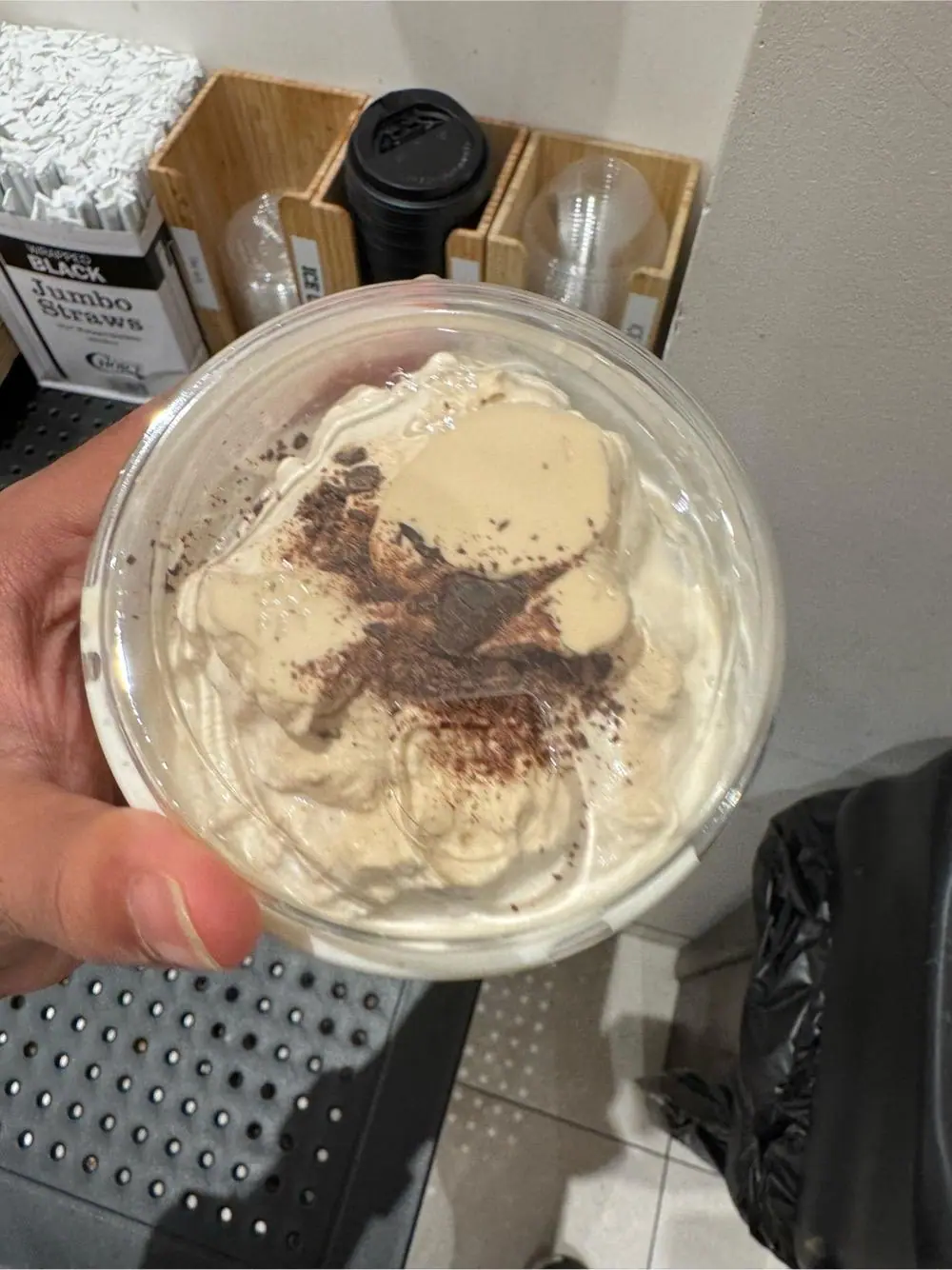 Espresso cream latte at Ten Thousand Coffee