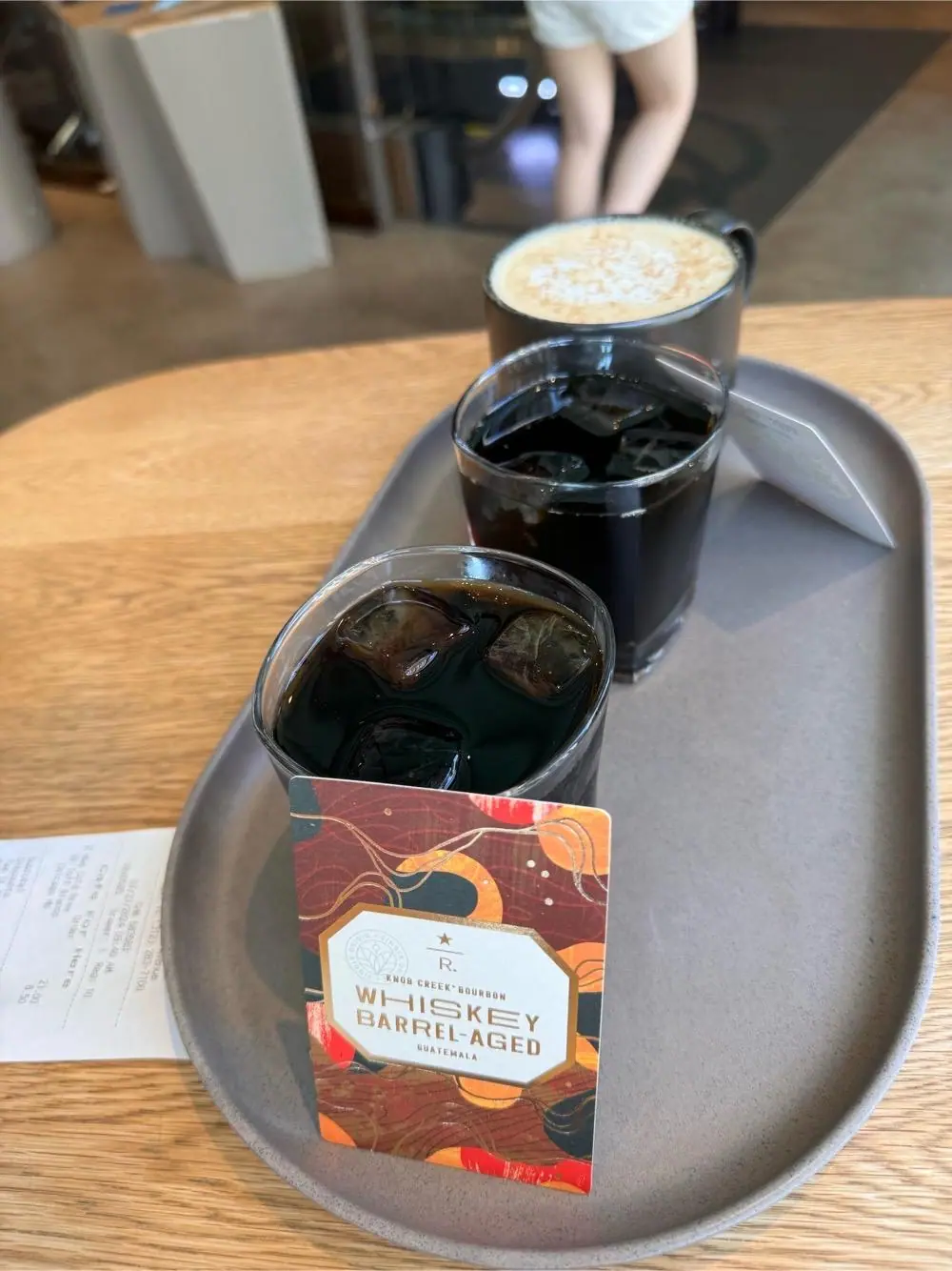barrel aged cold brew >> at Starbucks Reserve Roastery Chicago