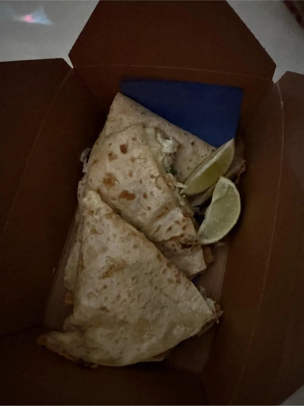 Chicken quesadilla at Borrachito Taqueria & Spirits