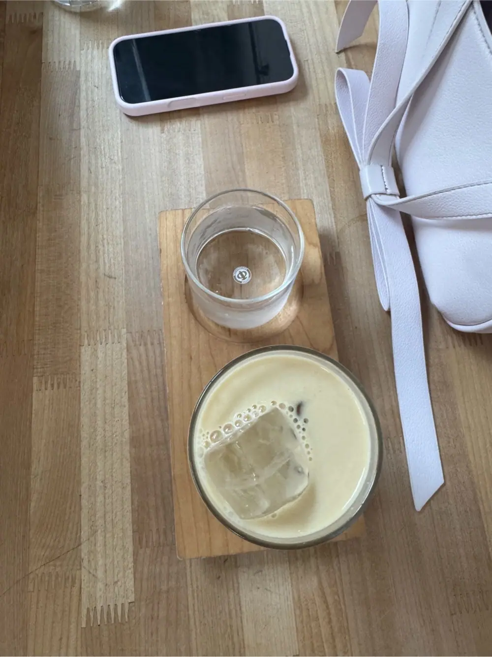Iced latte at SEY Coffee