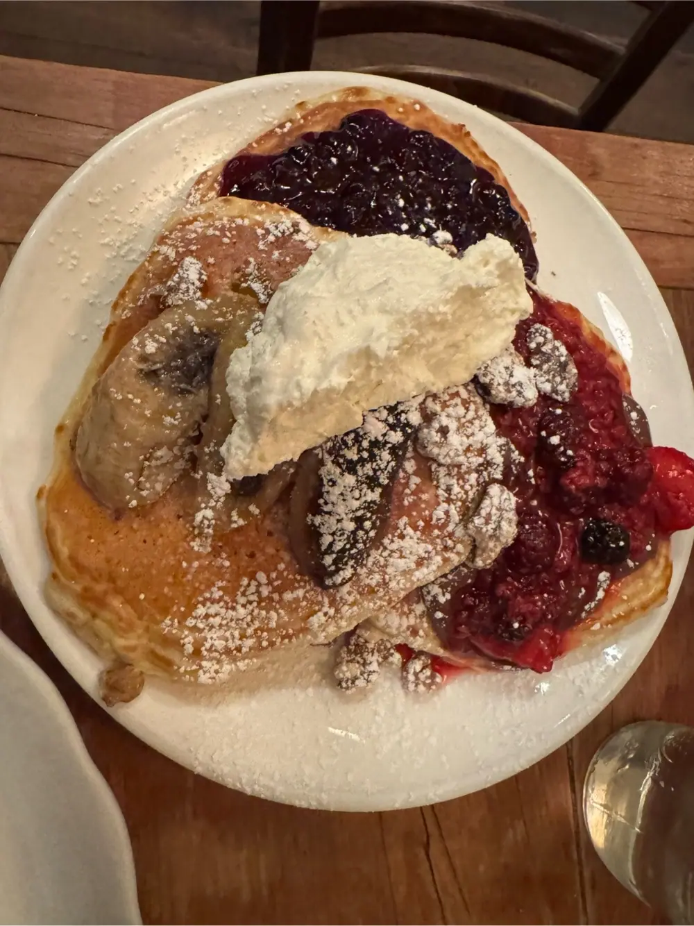 Pancake flight at Bubby's