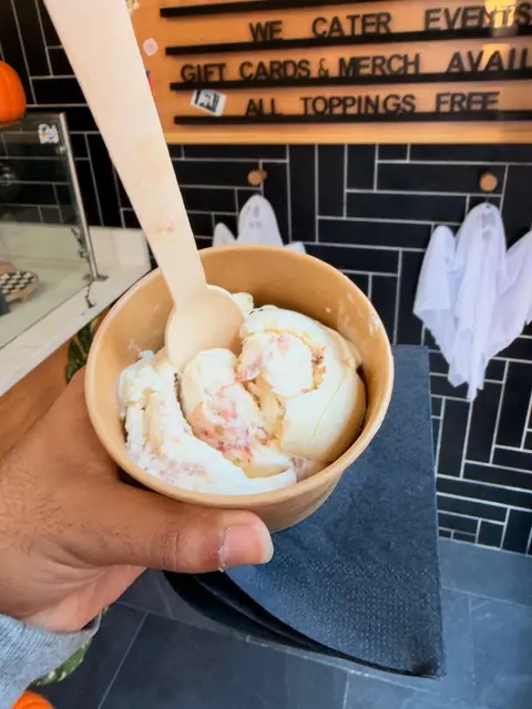 Messy girl at Lost Borough Ice Cream