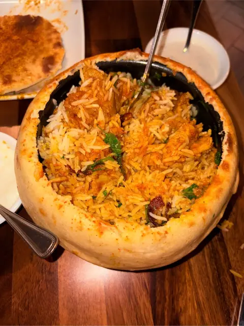 Chicken biryani at Angel