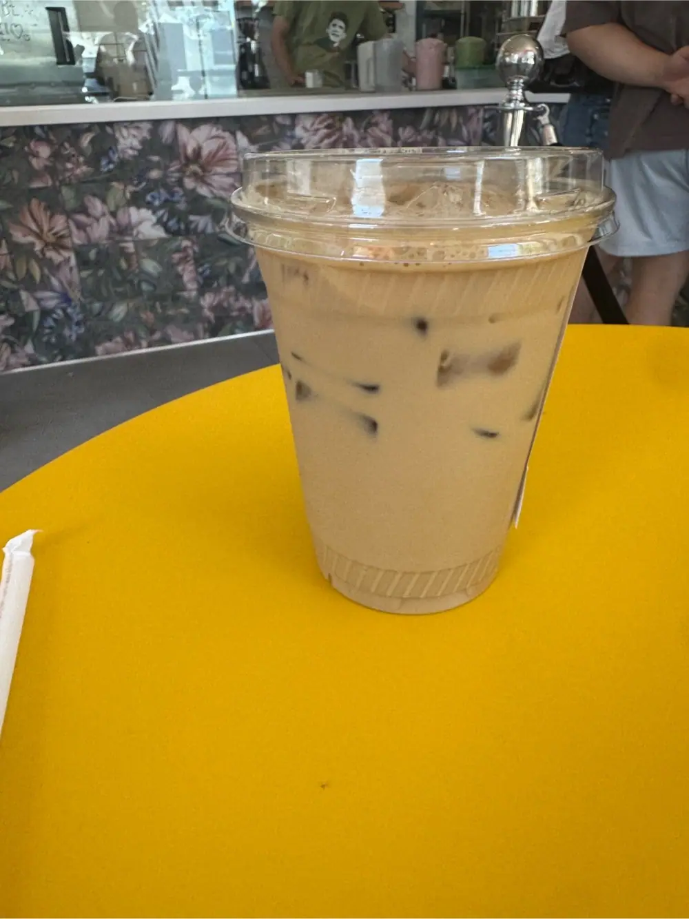 Pandan latte at Academic Coffee