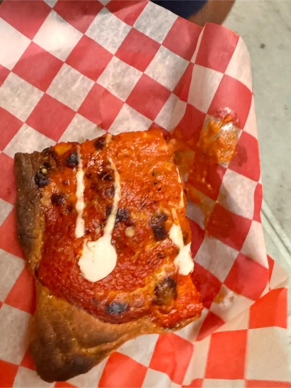 Vodka pizza at Siena Pizza
