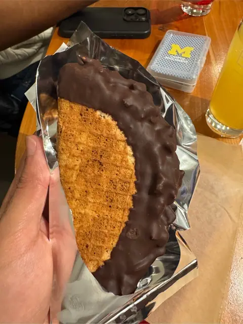 ice cream taco at Bløm Mead + Cider