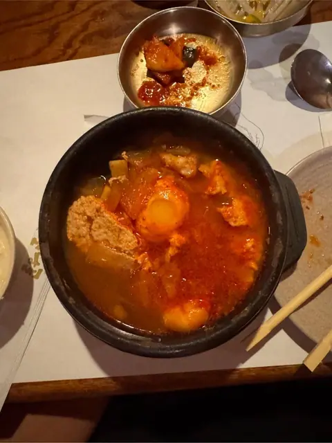 seafood stew at Cho Dang Gol