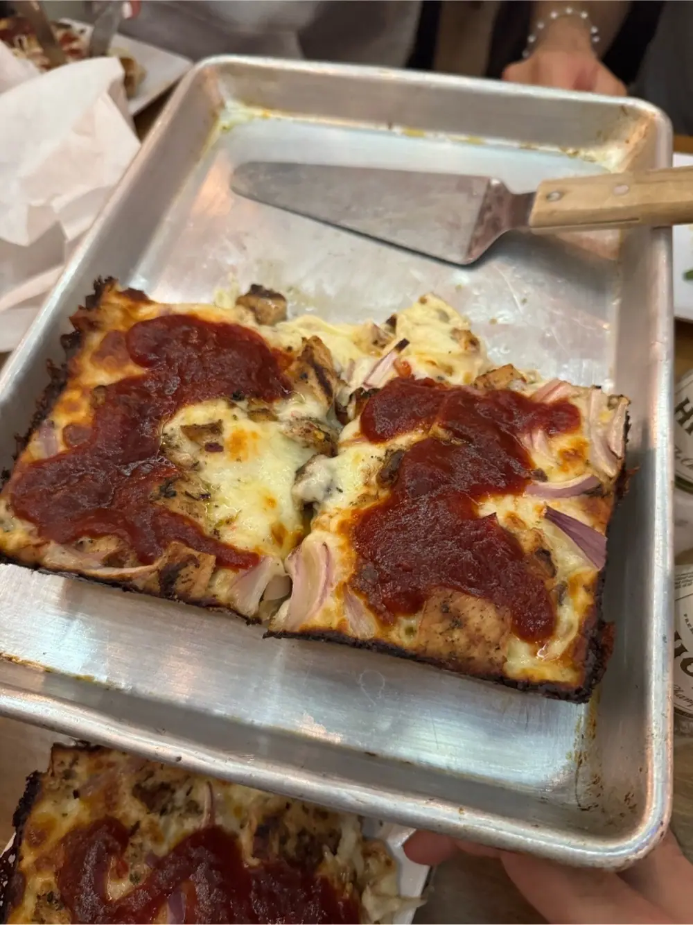 bbq chicken at Detroit Pizza Pub