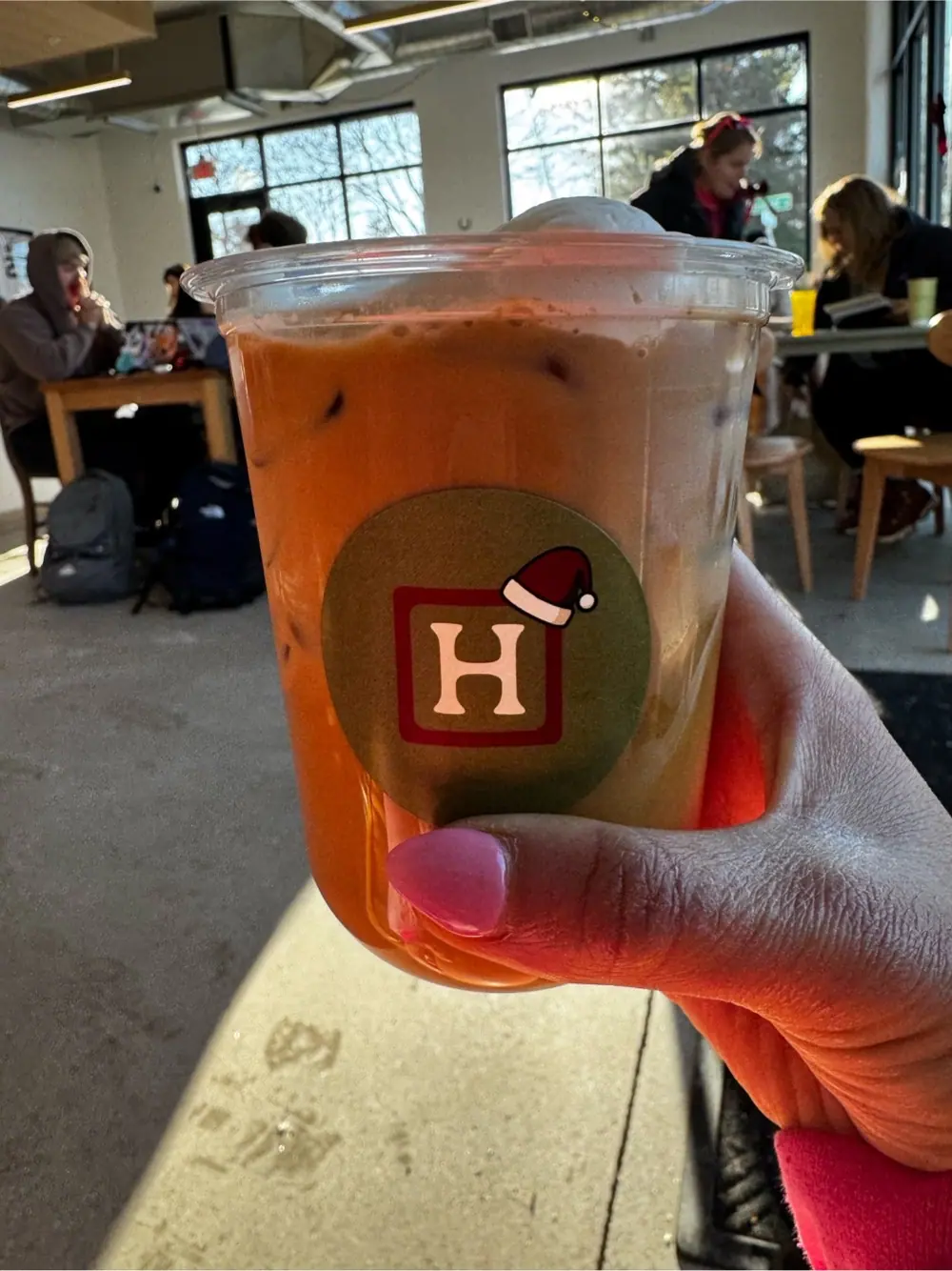 vanilla latte at Hazel Coffee Co
