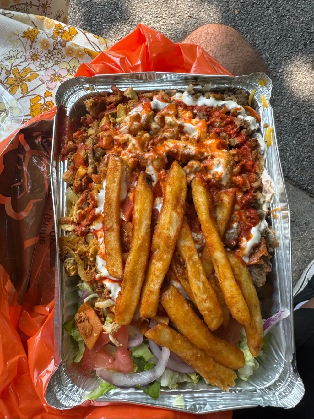 Combo platter at Hooda halal food