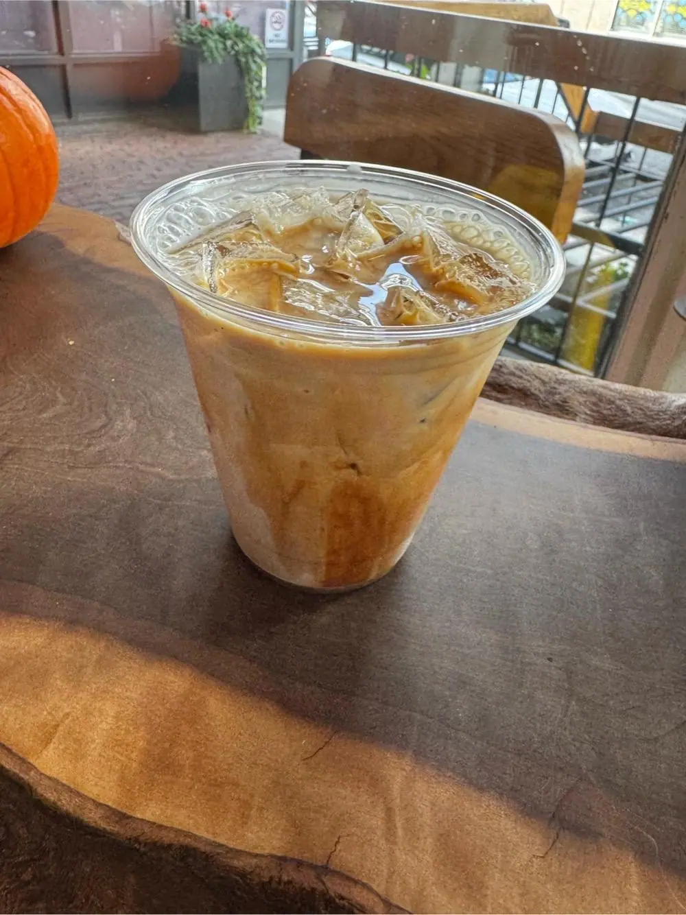 Miso caramel latte at Gracenote Coffee Boston