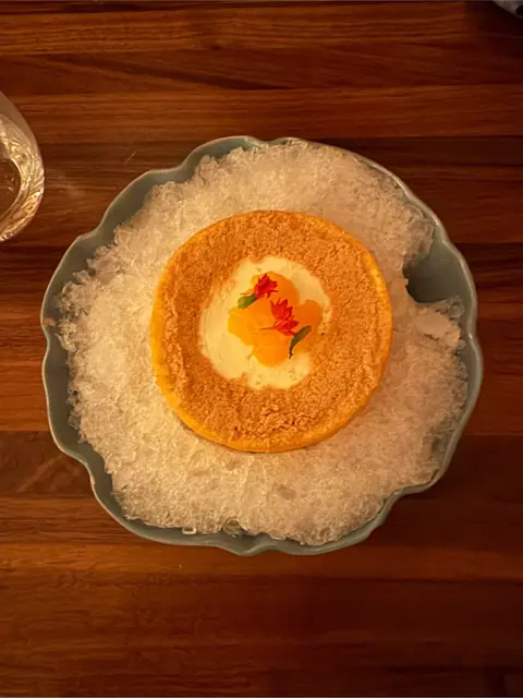 Orange dessert at Adda