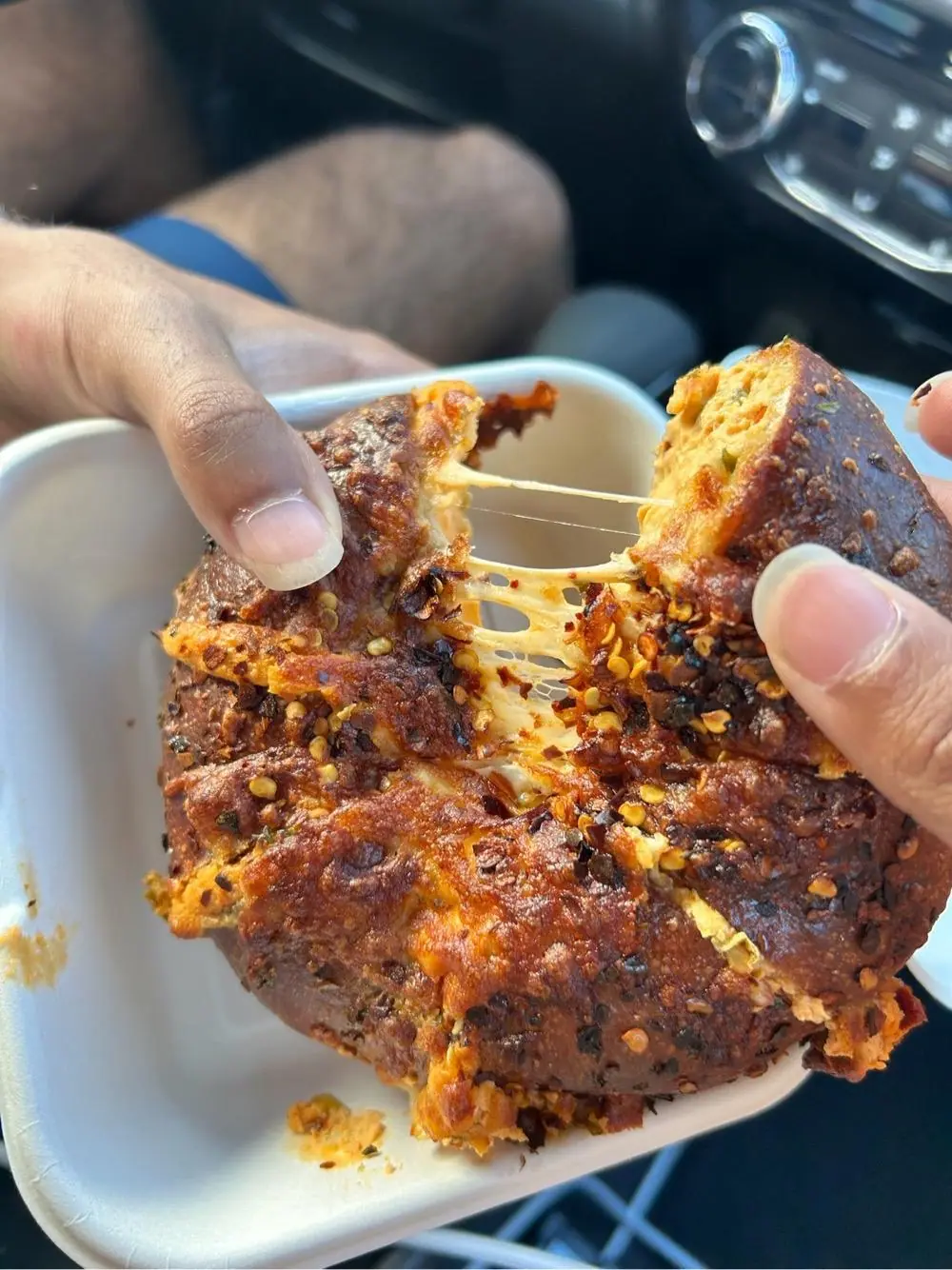 Chili oil scallion at Bloom Bagels