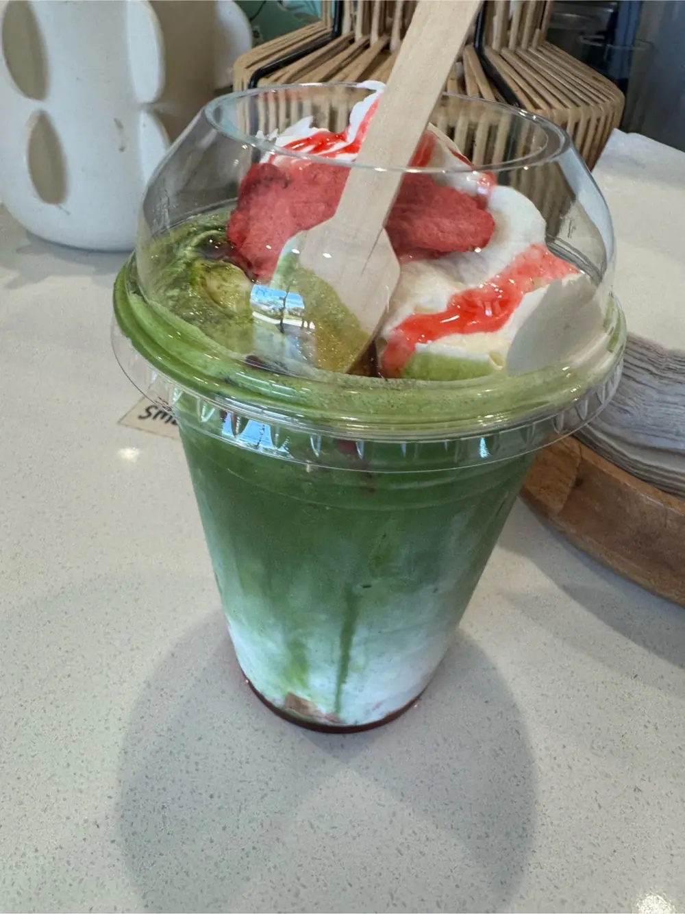Matcha einspanner at Ceré Tea