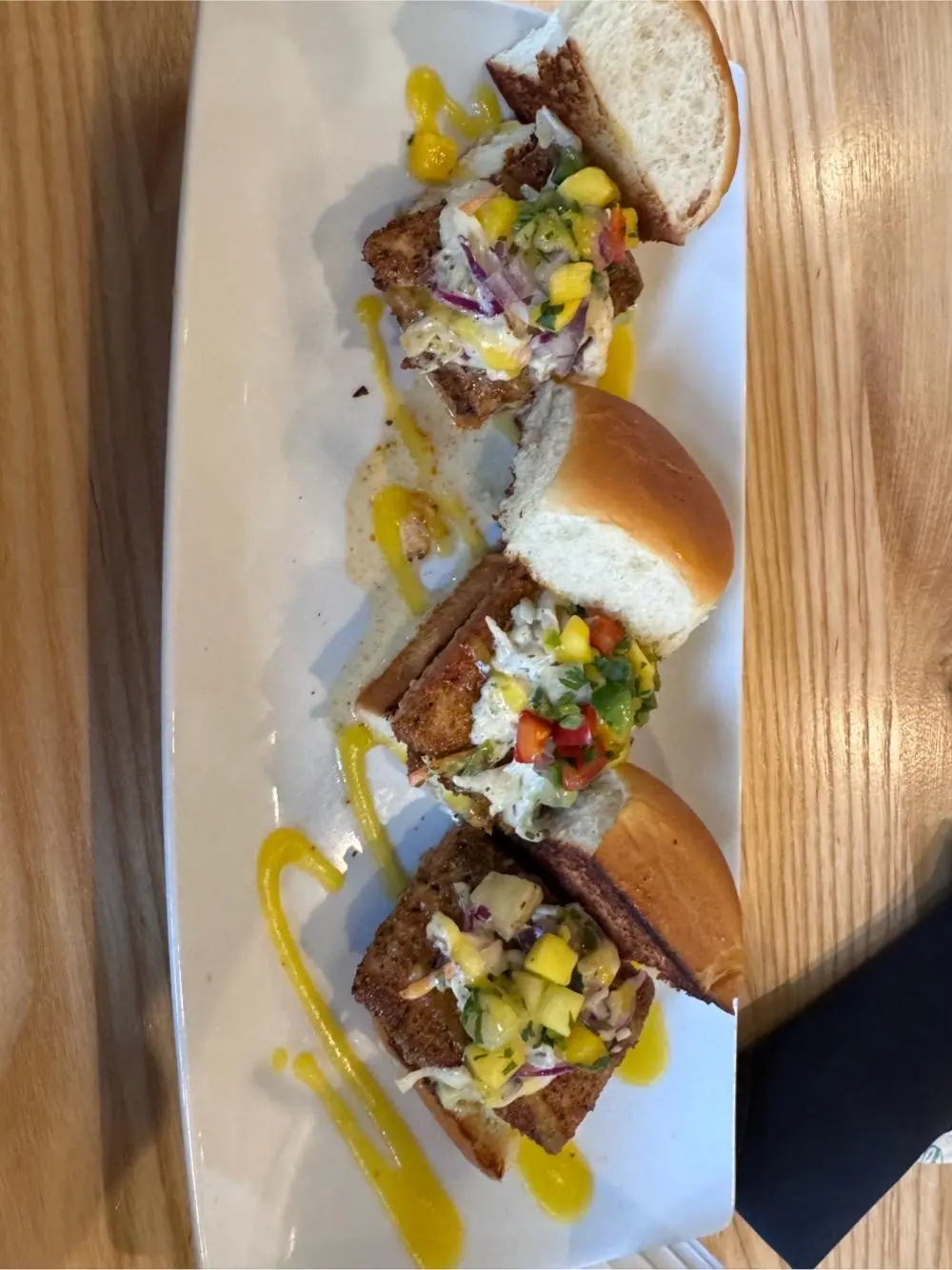 tuna sliders at Freighters Eatery & Taproom