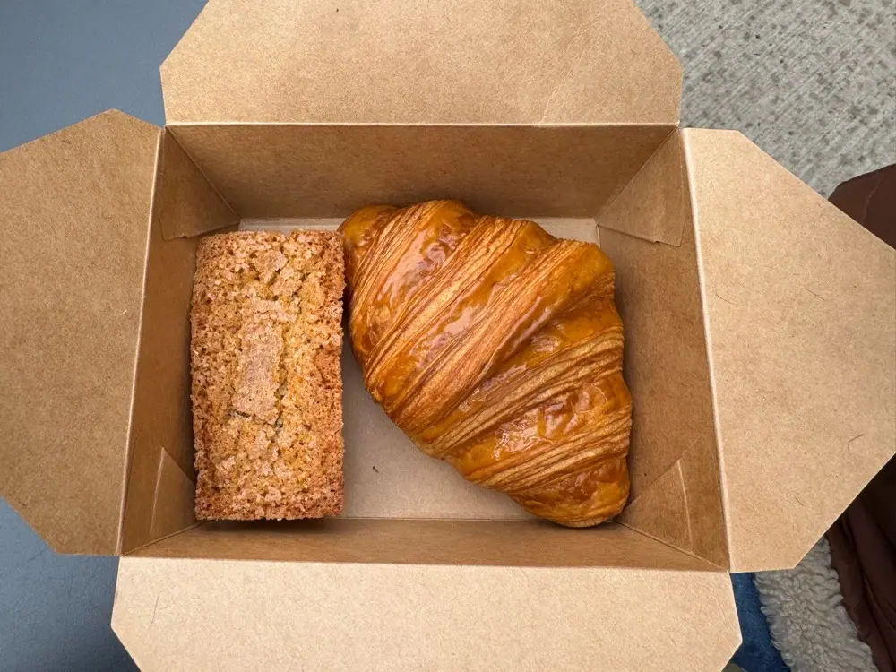 Brown butter corn cake at Radio Bakery