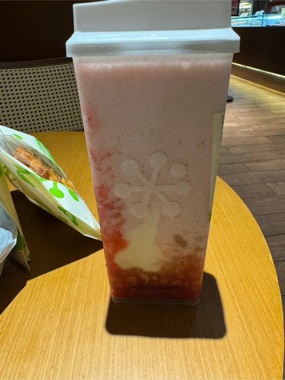 Strawberry pro bottle at NaiSnow Tea and Bakery (Long Island City)