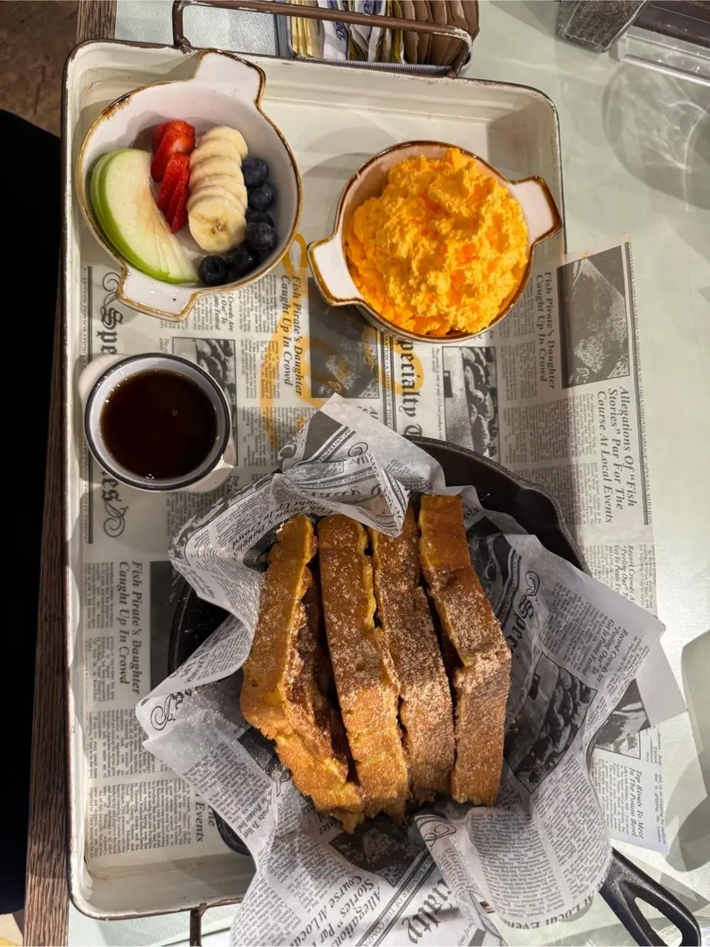 pumpkin waffle at Cafe Landwer Audubon Circle
