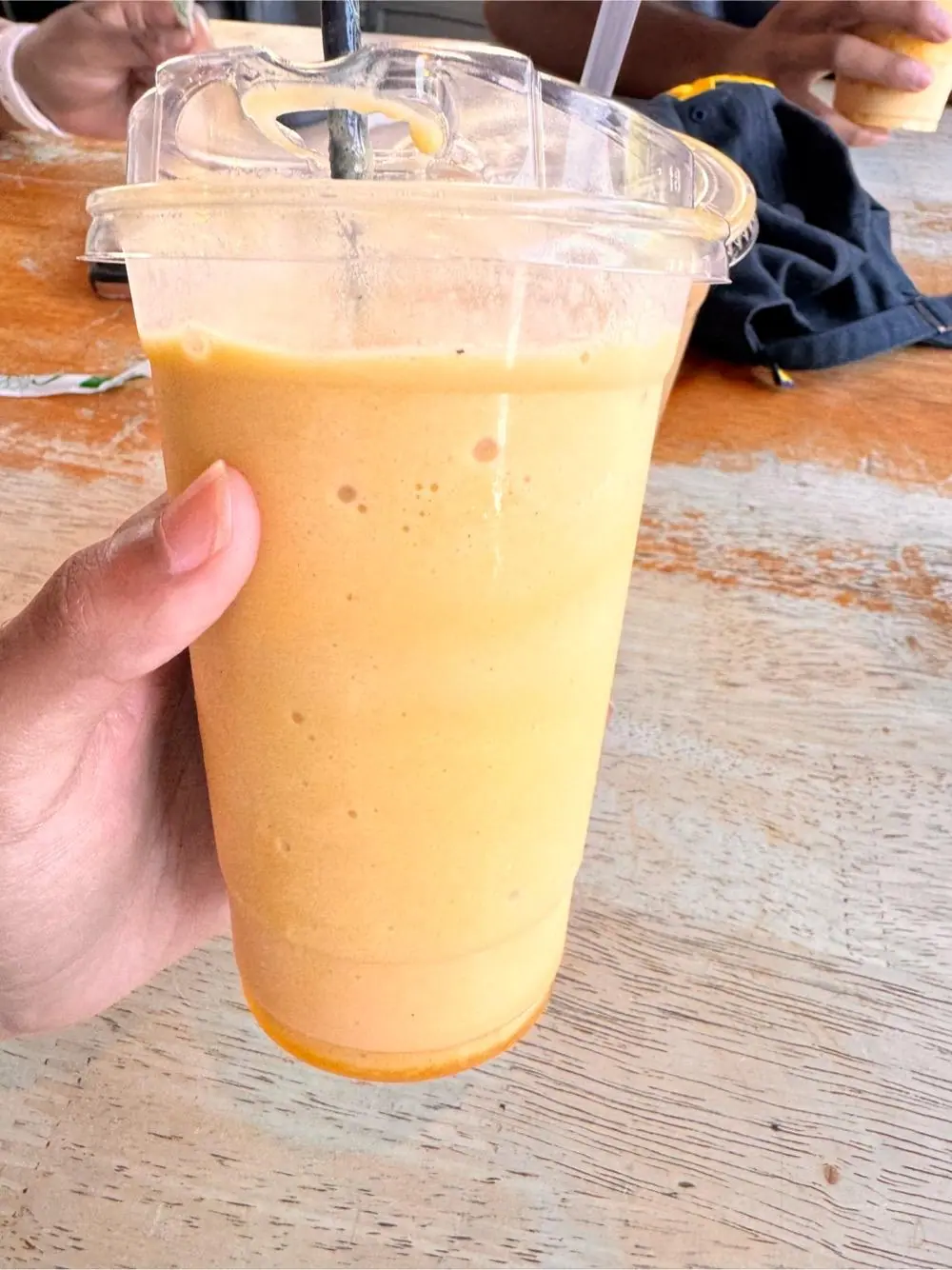 mango smoothie at Caffe Ladro - Fremont