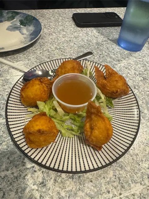 wonton at Tuptim Thai Cuisine