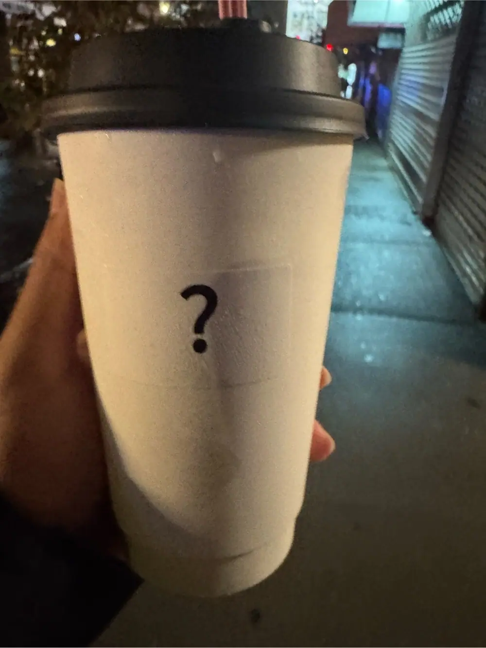 Jasmine milk tea at ? Tea (Question Mark Tea) - Manhattan Chinatown