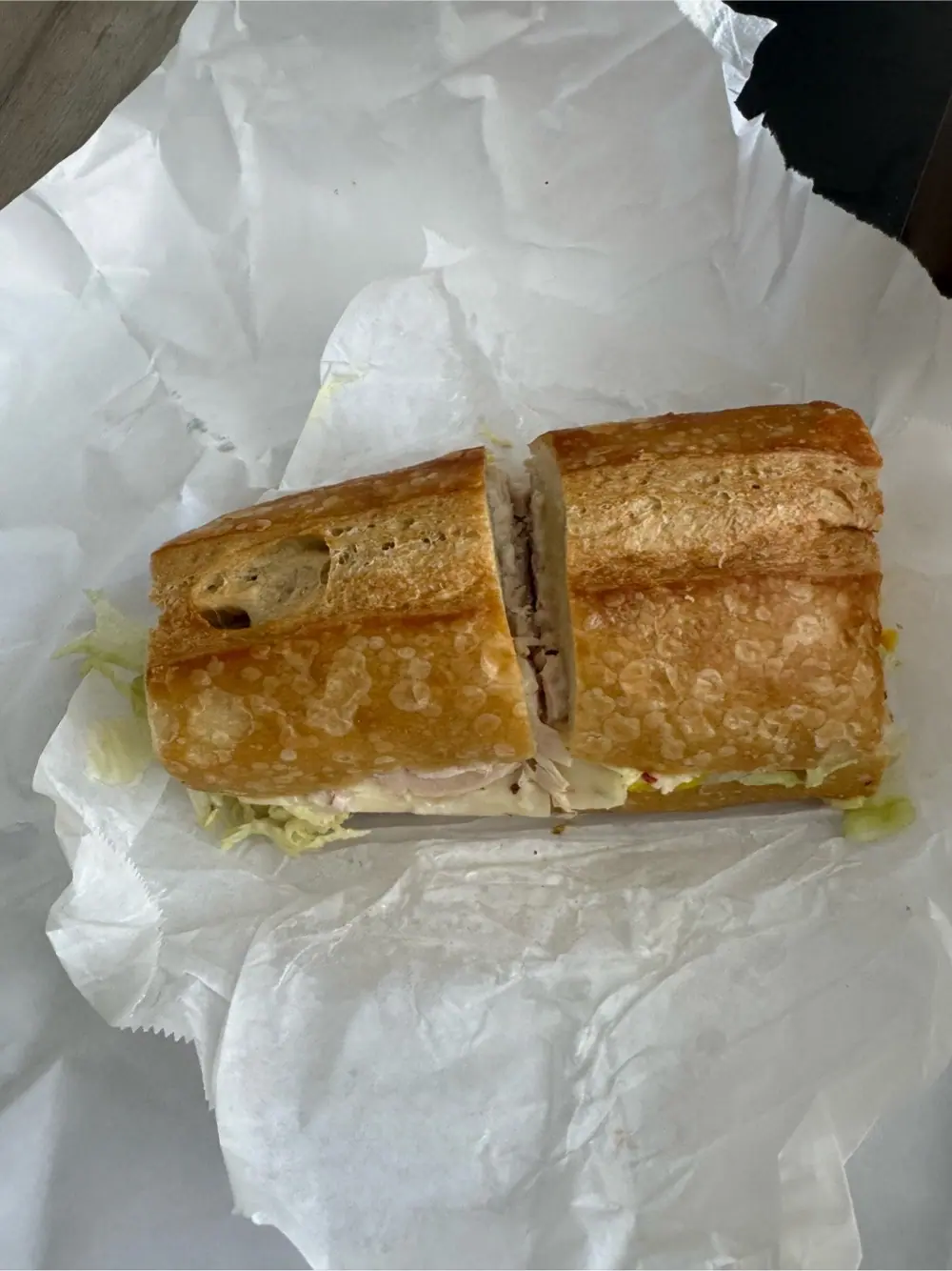 turkey sandwich at Bertucelli's La Villa Gourmet