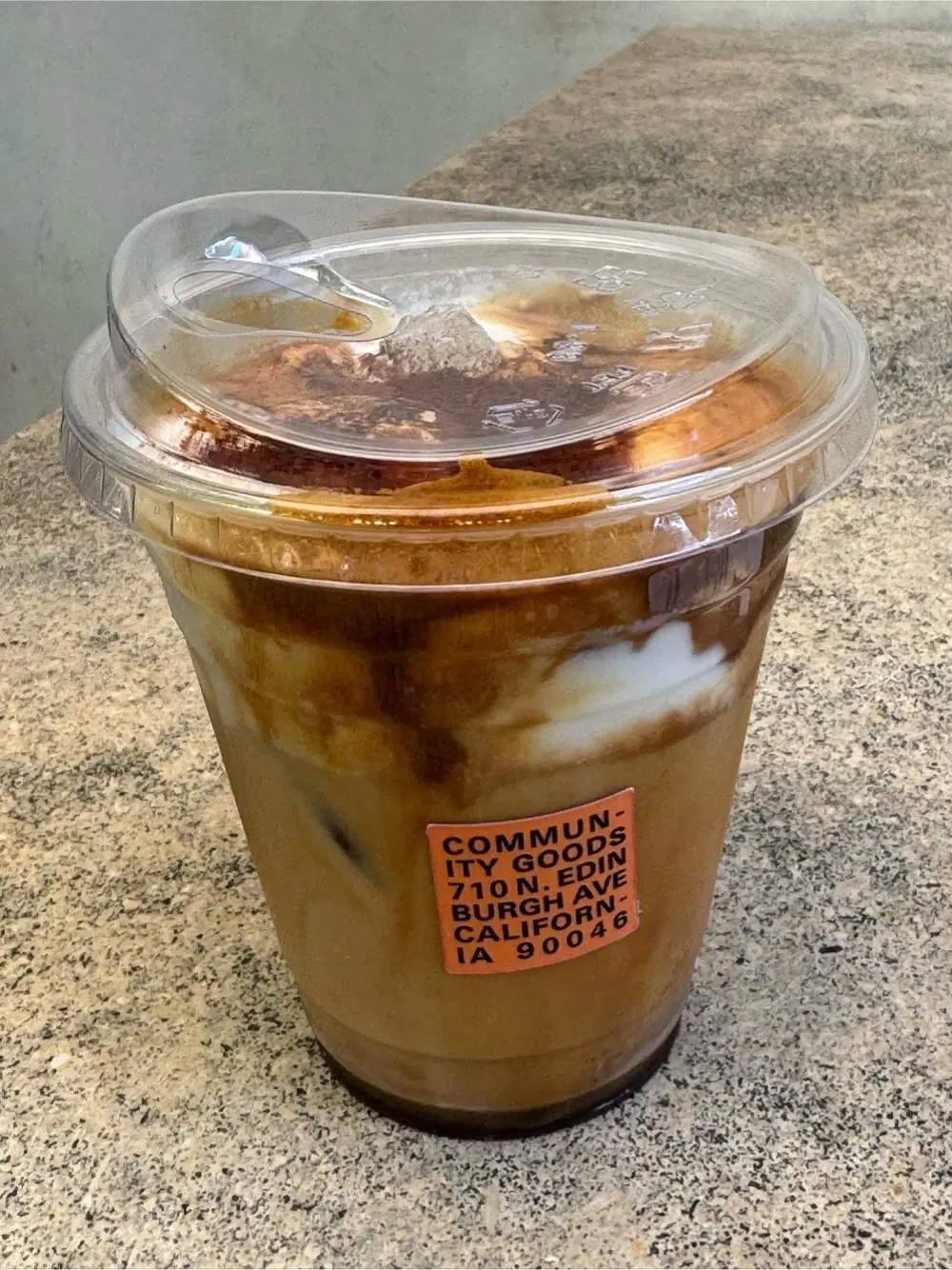 Einspanner latte at Community Goods