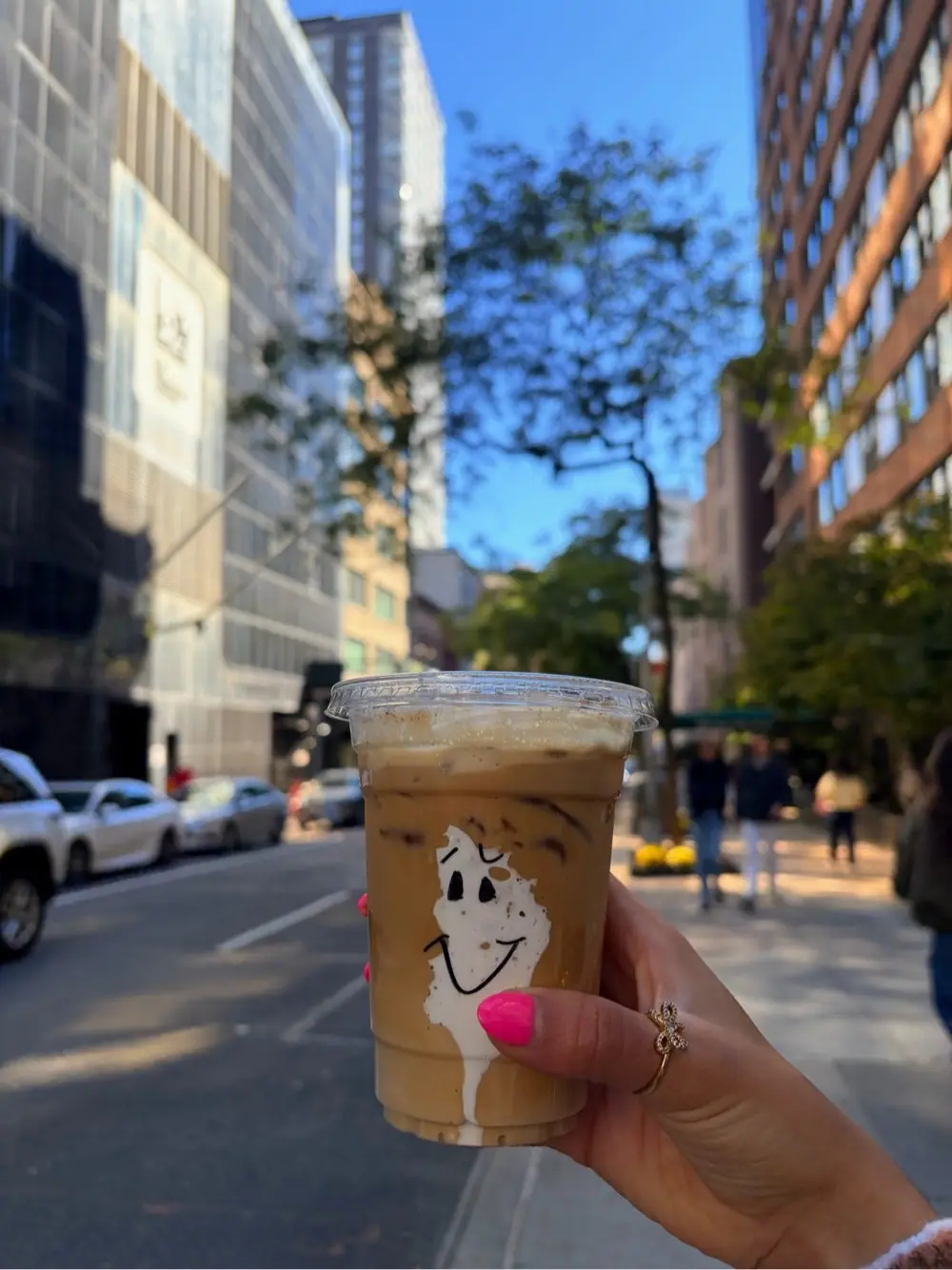 Teddy graham latte at Padoca Bakery + Cakes