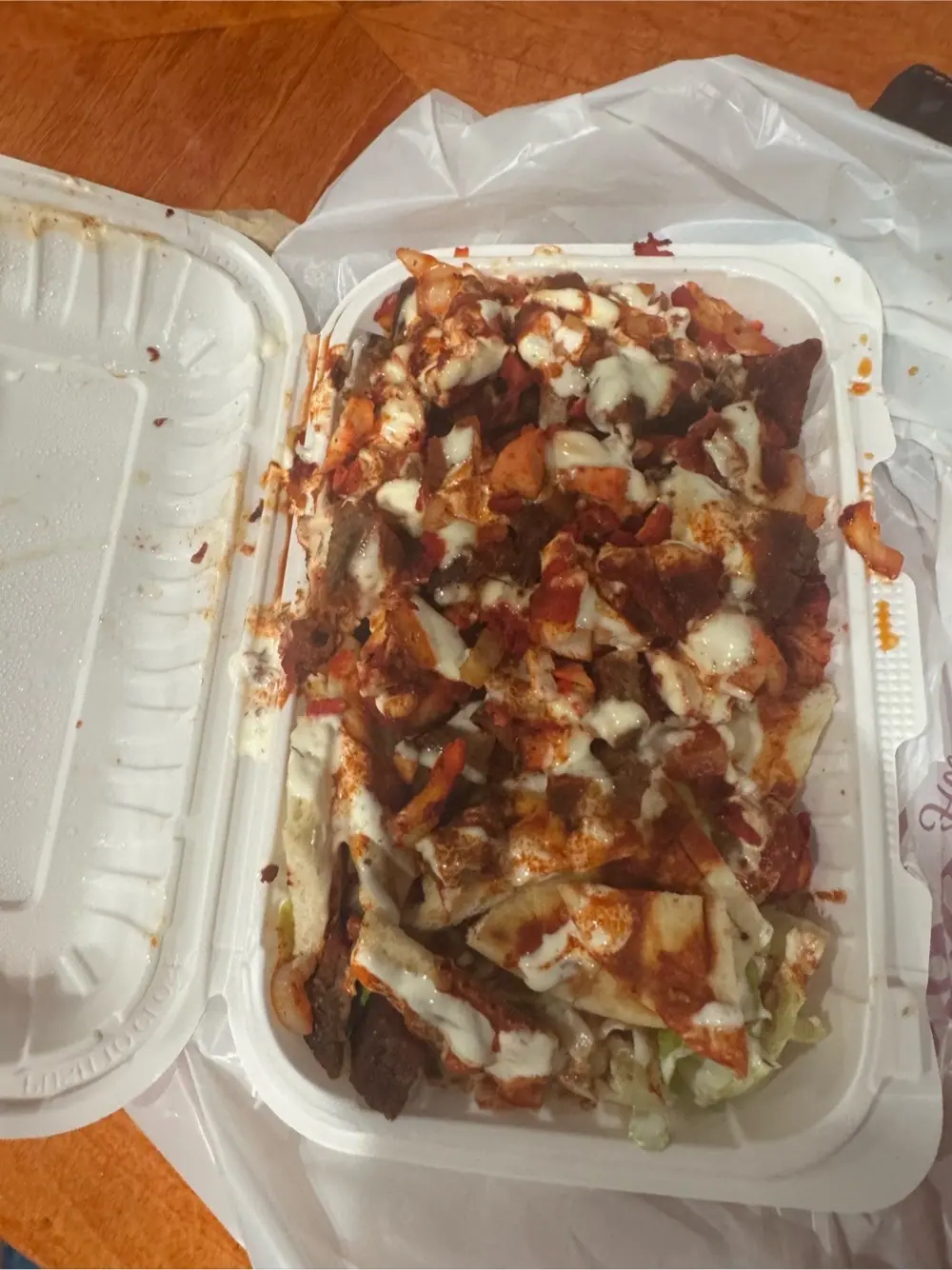 Combination platter at Farook Halal Food