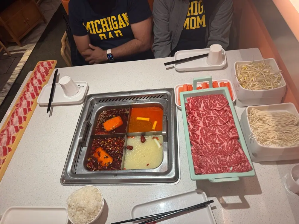 Hot pot at Palace Tang 唐宫