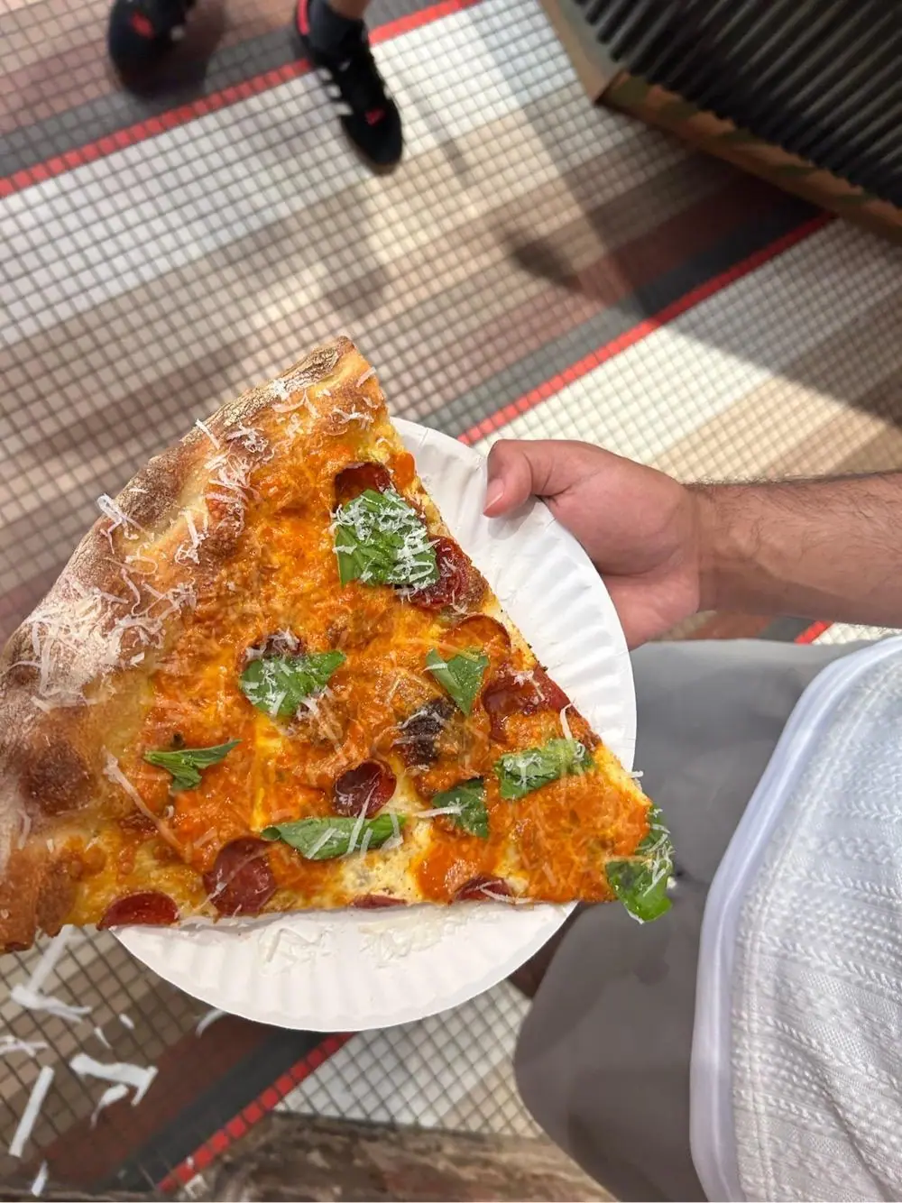 Vodka slice at Mama's TOO! Pizzeria West Village