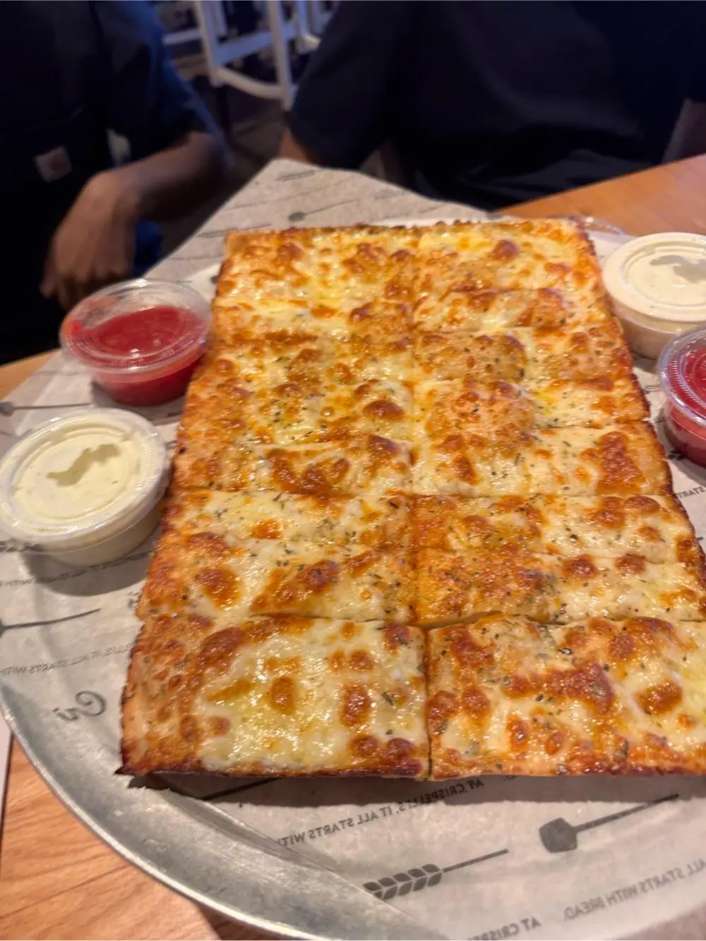 cheesy bread at Crispelli's Bakery & Pizzeria - West Bloomfield