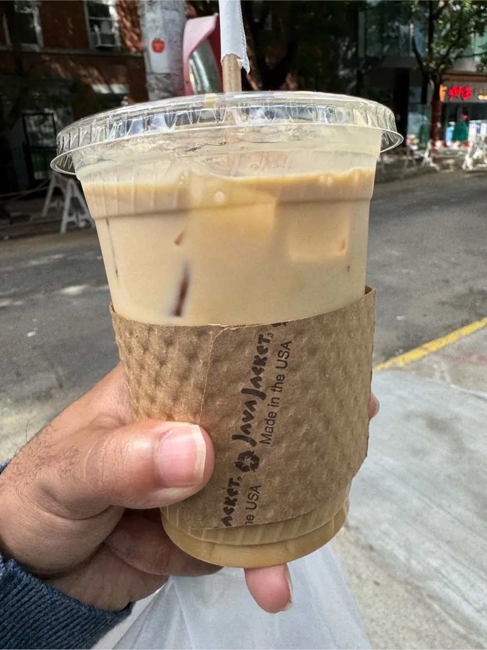 Vanilla latte at No Stress Coffee